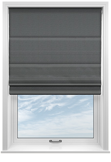 Sydney, Charcoal - Roman Blind
